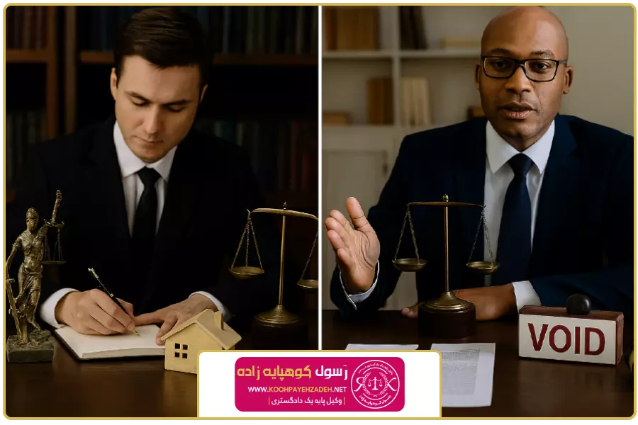 تفاوت با وکیل ملکی | وکیل ابطال سند معارض